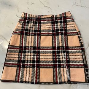 Plaid Tight Skirt